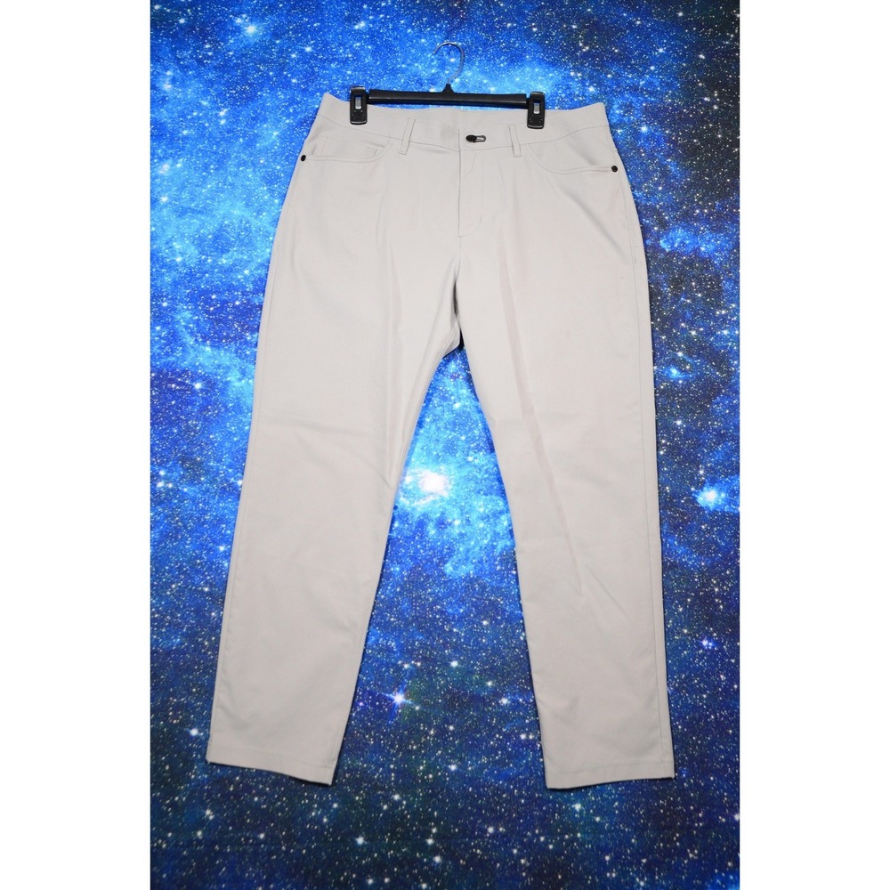 Public Rec Pants Mens 34x30 Gray Chino Slim Fit Stretch 5 Pocket Casual Travel
